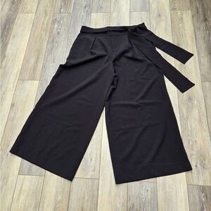 Eloquii Super Wide Leg Dress pants Tie At Waist. Very High Waist Size Womens 14